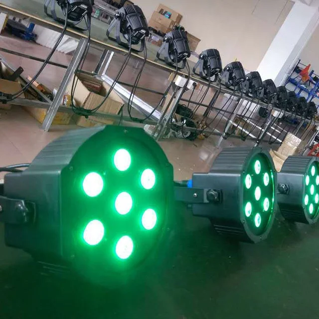 Hot-sale LED flat par light 4in1 RGBW color washing led par light for stage wedding bar disco
