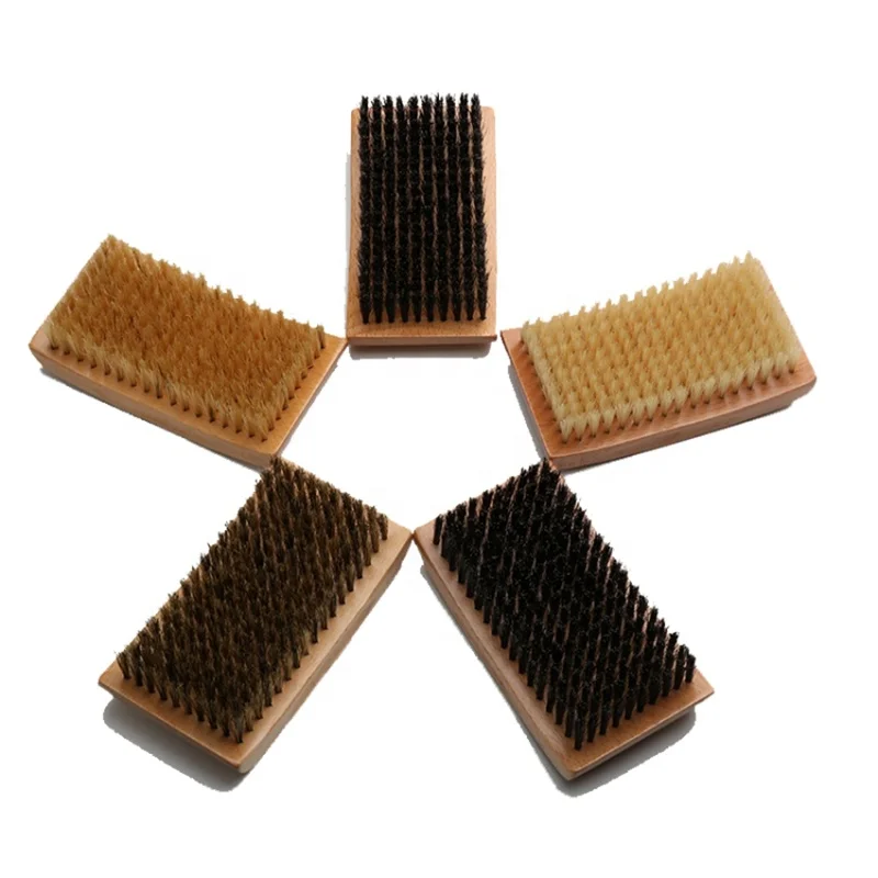 High quality 360 curve wave 100% beard baor bristle hair brush custom logo beard brush