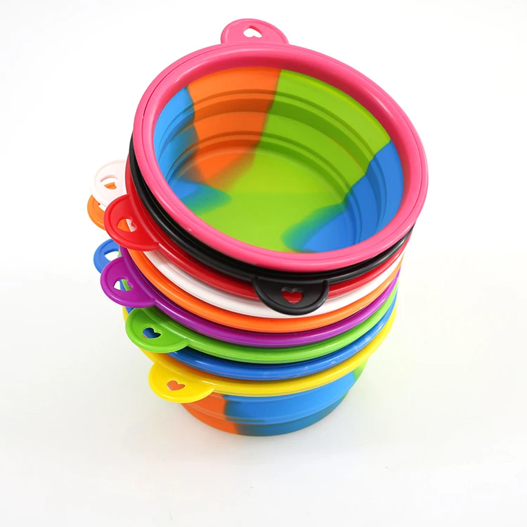 GMT Camouflage Silicone Folding Bowl Out Portable Silicone Pet Bowl