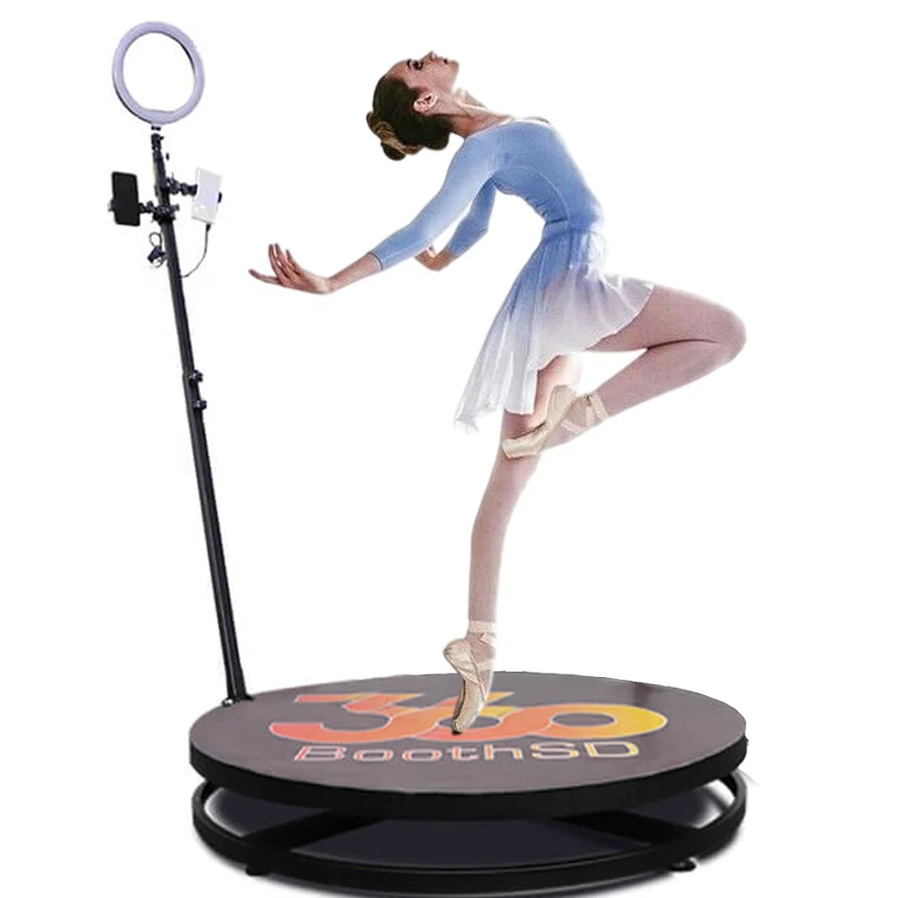 wireless 3d ringlight selfie dslr roaming rotating circle 360 spin photobooth video booth trackstar 360 photo booth machine