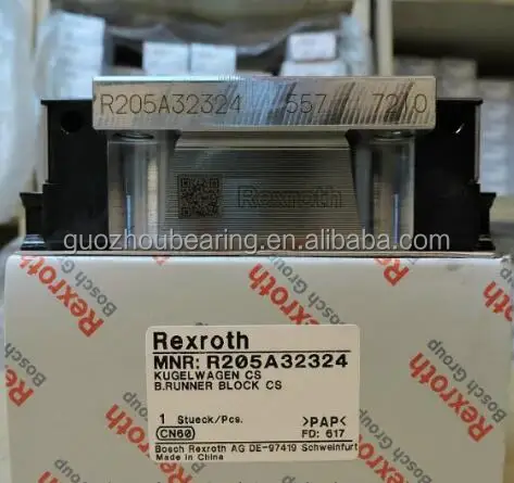 Rexroth Linear Guide Block R205A32324 Linear Guideway Linear Ball Bearings