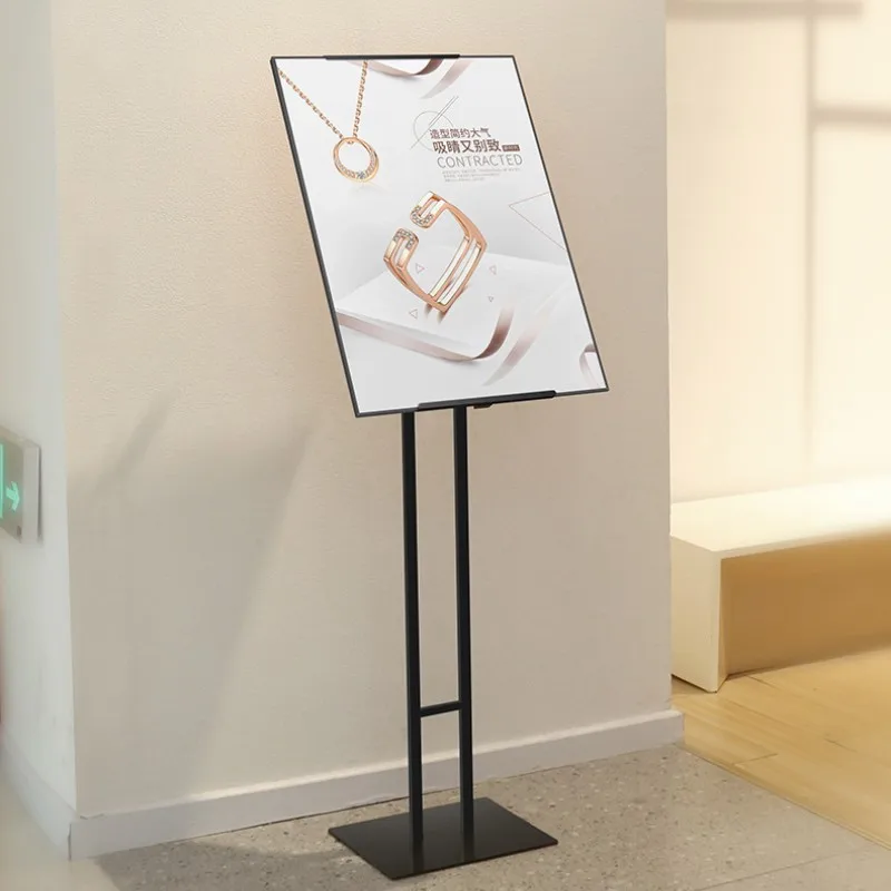 Portable Adjustable Poster Stand Advertising Metal Sign Display Holder Menu Stand For Shopping Malls