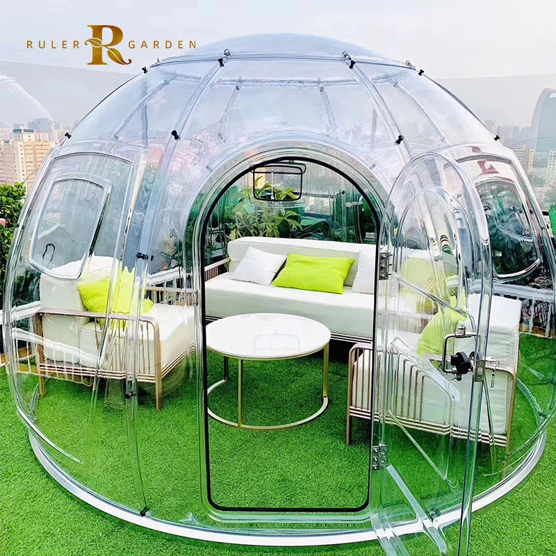Новый дизайн сборный японский отель курортный glamping domos прозрачный купольный домик для иглу