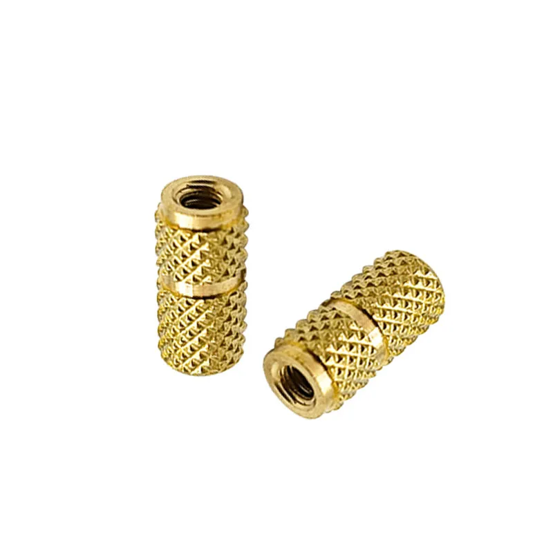 Manufacturer Direct Brass Threaded Insert Round Knurled Blind Hole Copper Nut Insert