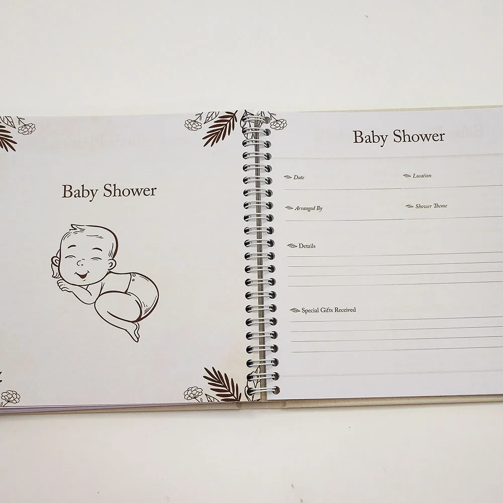 Custom Cloth Cover Baby Album Memory Book Record Journal Baby First Year Memory Book