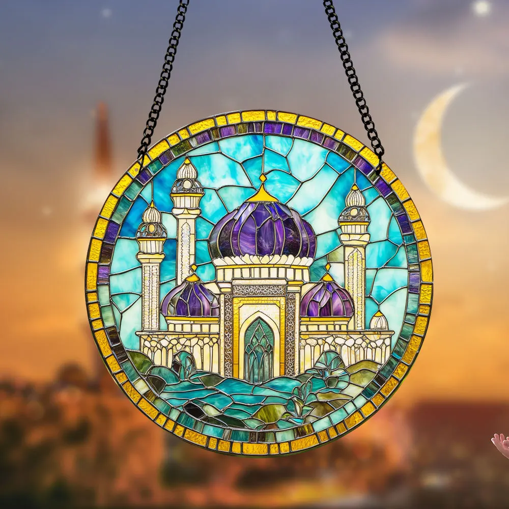 MTYU001-020 Amazon Middle East Art Acrylic Pendant Stained Glass Window Decoration for Home Use for Home Decoration