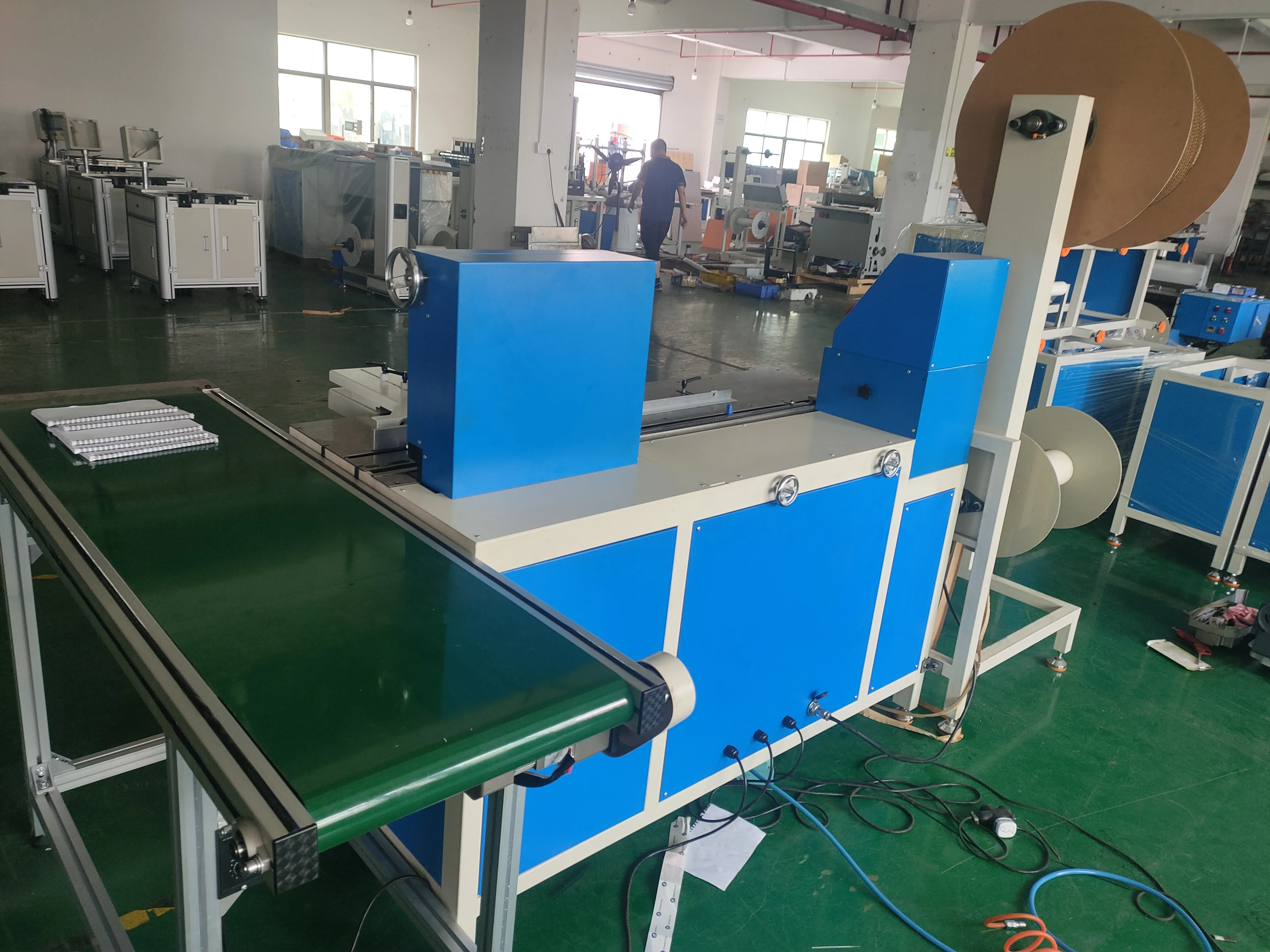 High productivity ZXZD 360 Double wire binding machine binding loops for notebook paper cover, desk calendar