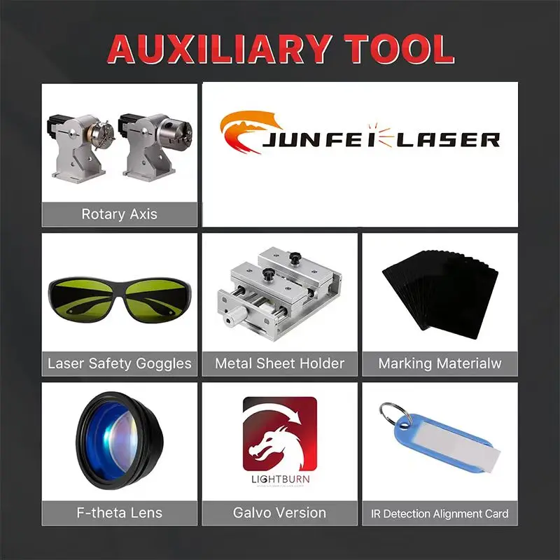 Metal Laser Engraving Machines ATO Focus Adjustable Water Cooling Stainless Steel 20W Fiber Laser For Munition Office DIY Tag