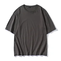 High Quality Cotton Blank T shirt  Oversize Men Printing Custom T shirt False Two Piece T-Shirt