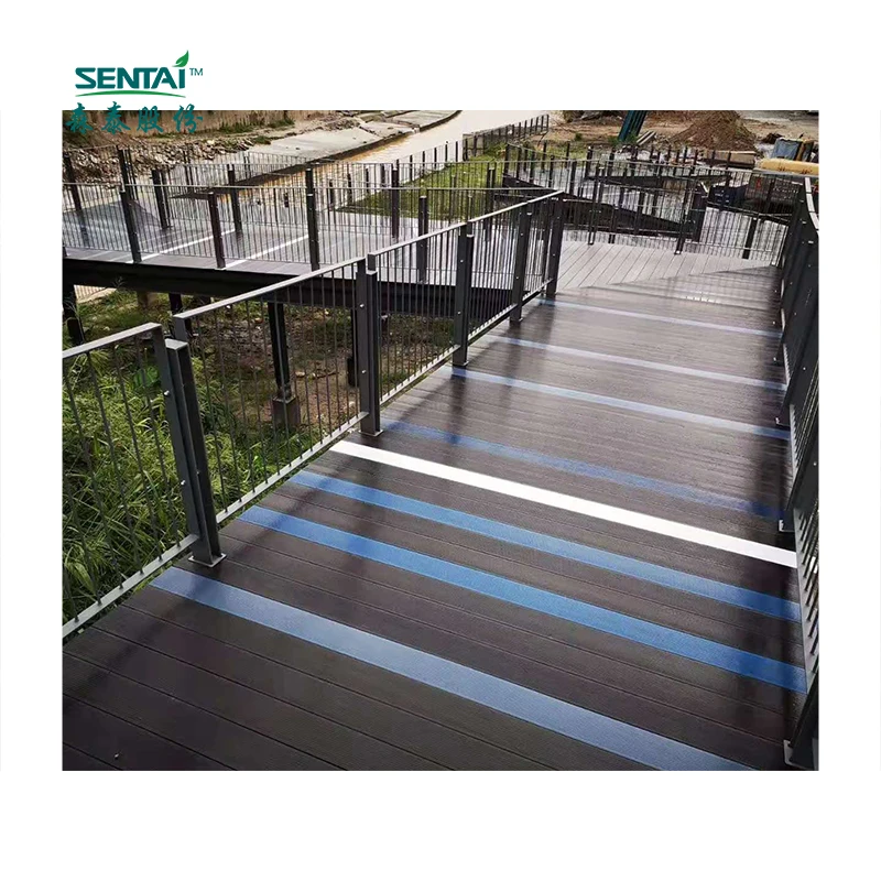290*22mm high quality durable wpc solid decking anti-slip Eco wood Plastic Composite outdoor Deck floor 06BH