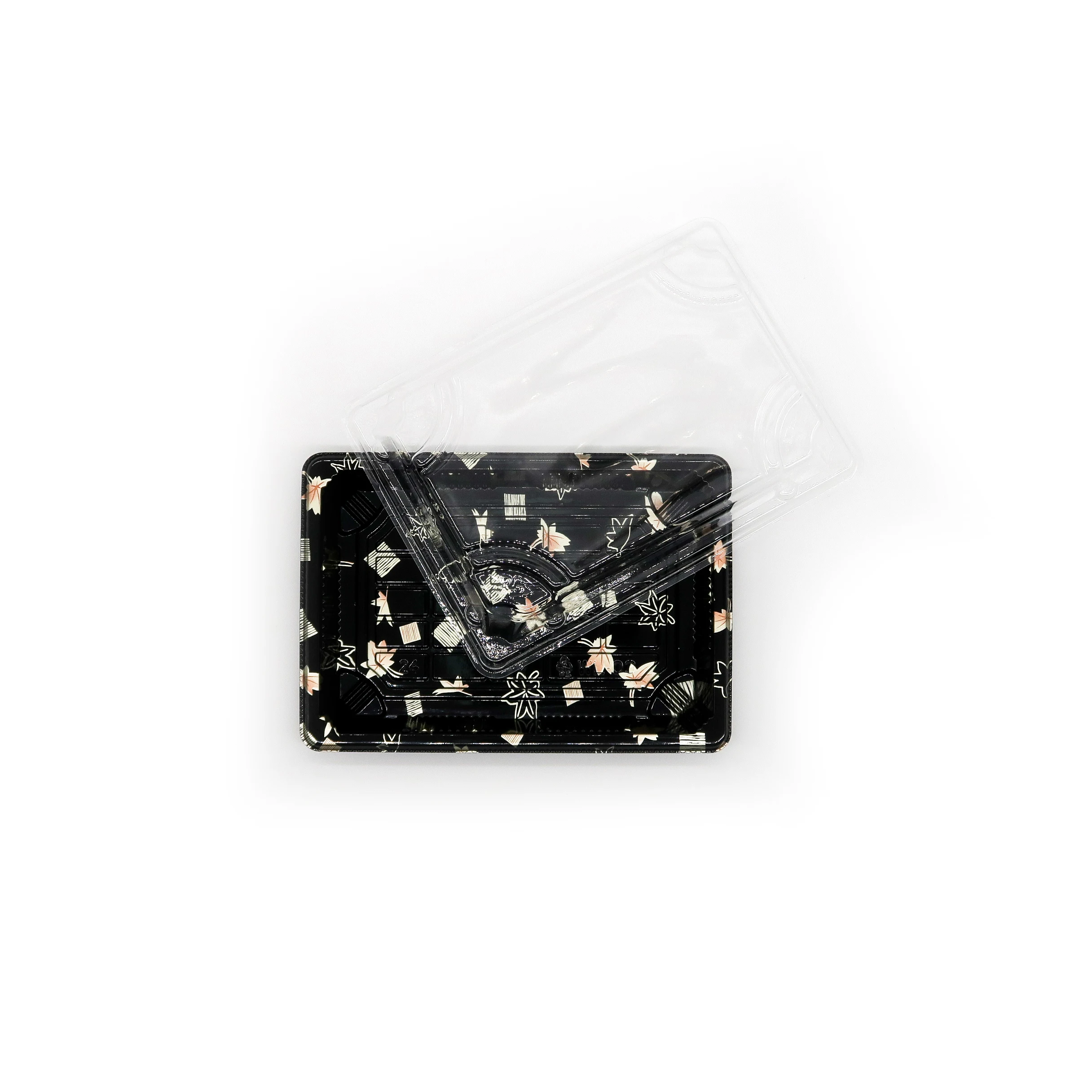 Индивидуальная упаковка для торта прозрачный одноразовый поднос суши прямоугольный пластиковый упаковки коробка с крышкой