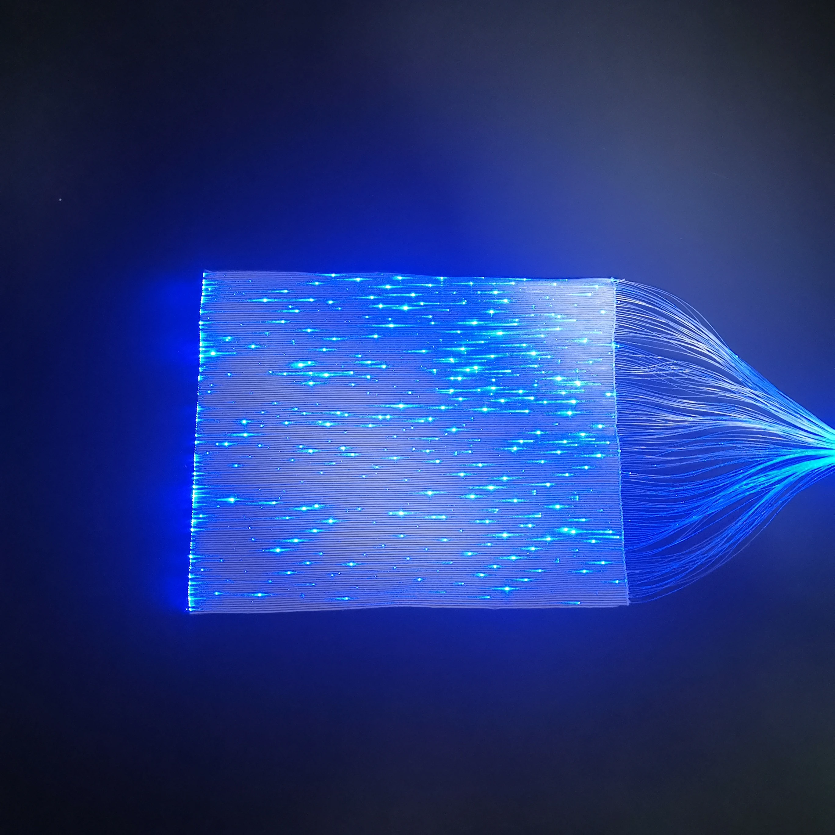 Оптовая продажа, светящаяся оптоволоконная светящаяся ткань 4 цветов, текстиль, светящаяся в темноте блестящая ткань