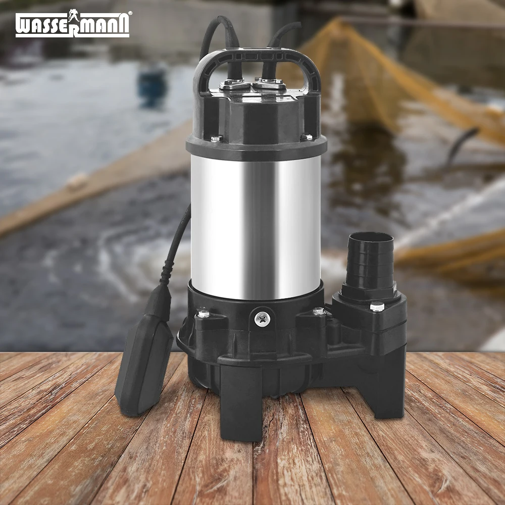 Resin stainless steel sewage submersible water pump for salt sea flood water waste