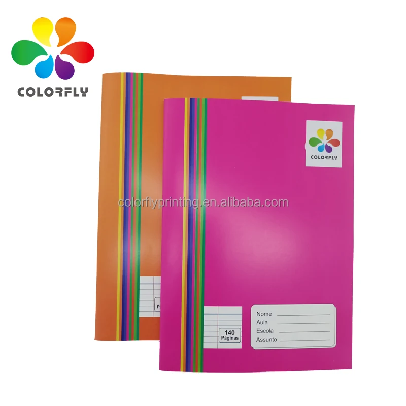 wholesale A4 colored notebook  Single Line 140 pages exercise book for Angola Africa