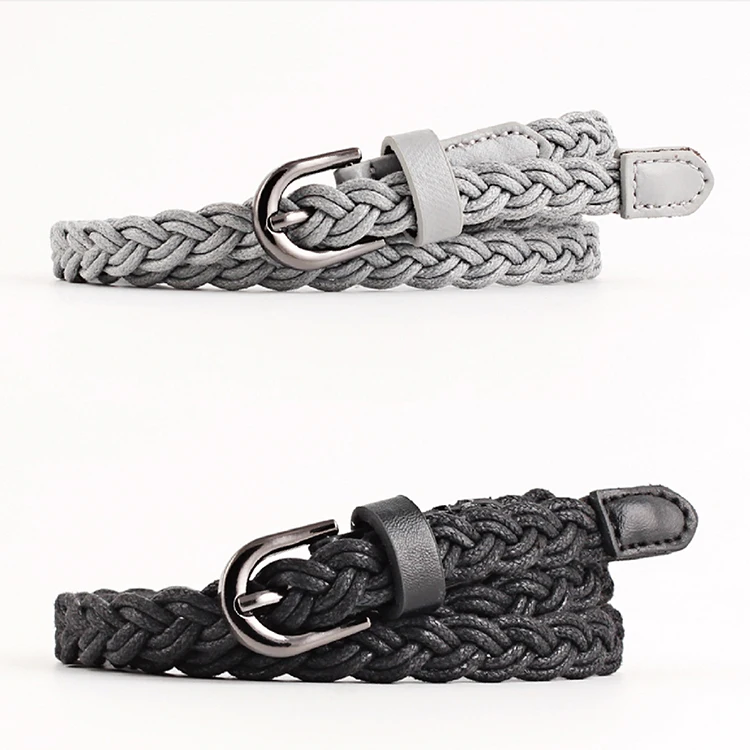 Special Price Fashion Western Belt Wholesale Braided PU Leather Belt For Women
