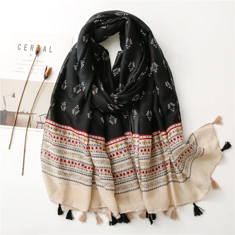 hot sale180*90 Cm Popular navy blue printed scarf wholesale  hot sell shawls hijab scarf muslim hijab fashion scarf