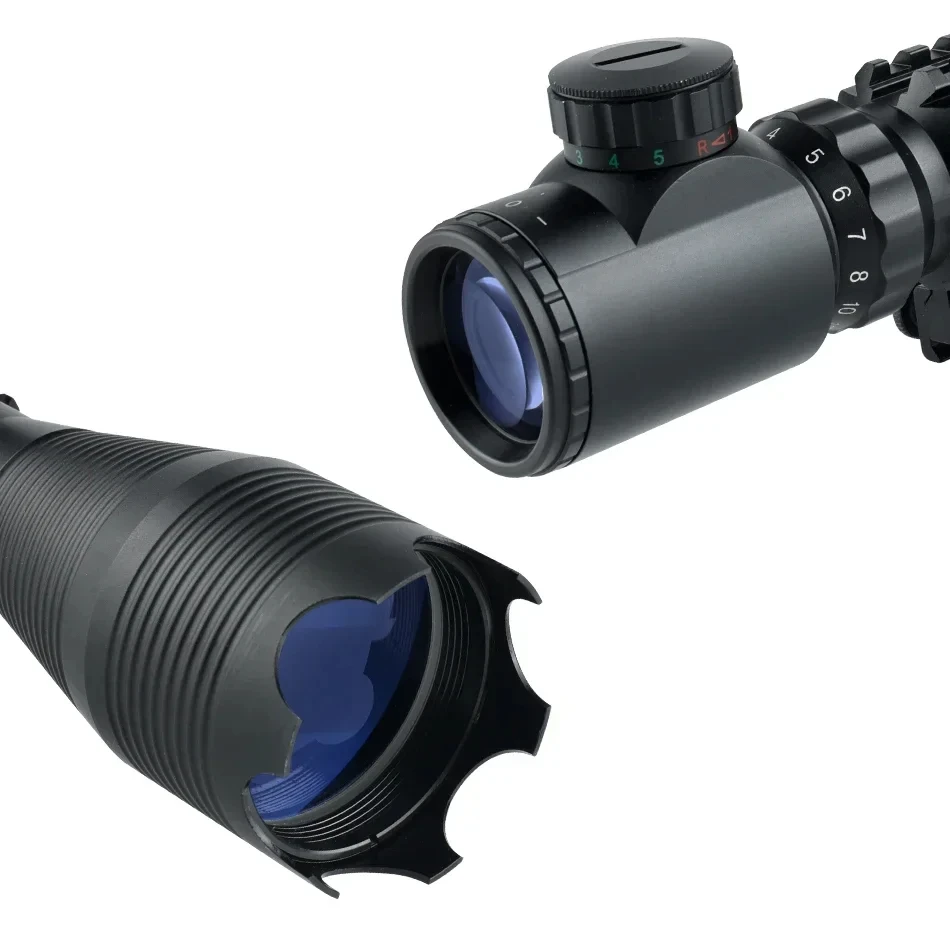 High quality 4-16X50EG outdoor shooting optical sight red and green laser flashlight red dot combination suitable for hunting