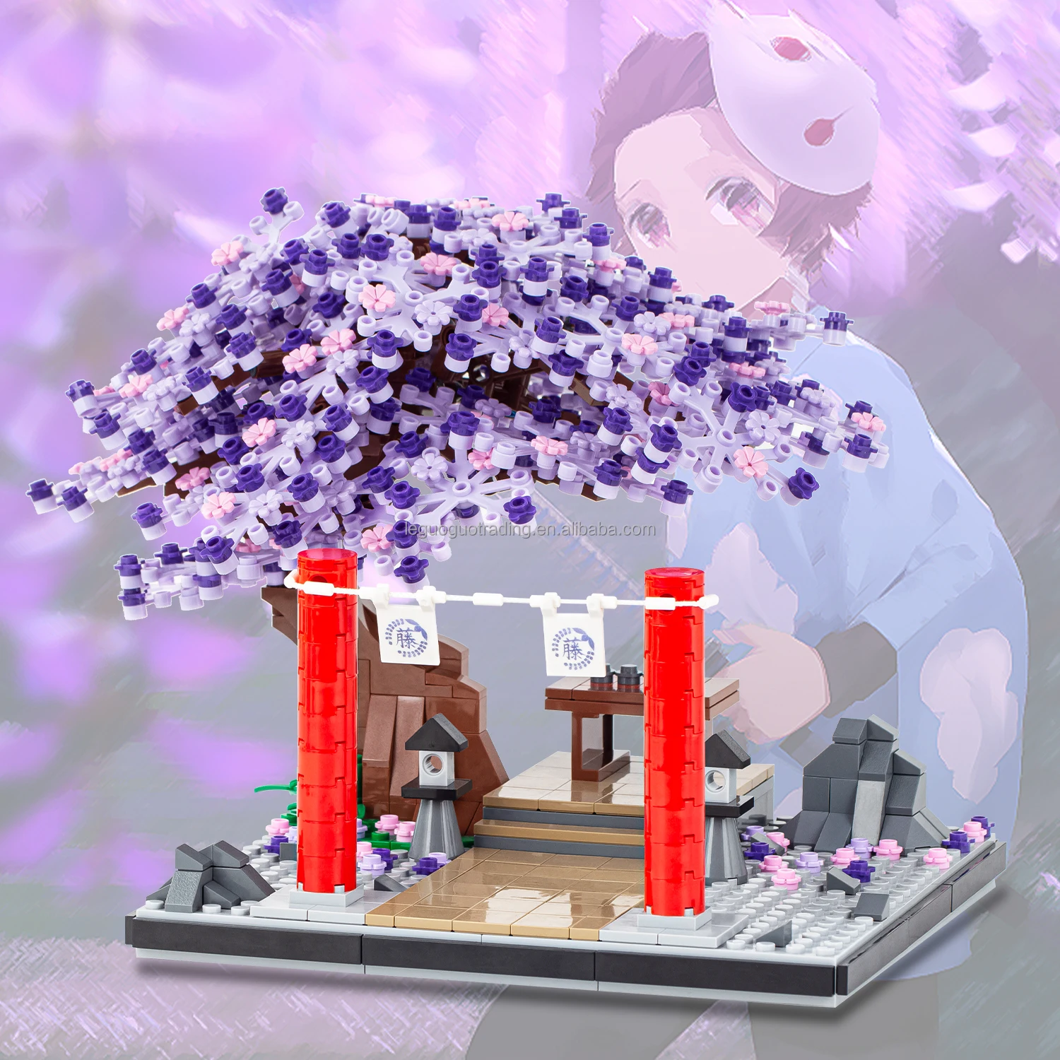 Mooxi Anime toys DBZ Dragone Demonslayer Pillar meeting hokage house BLEACH Jujutsu Kaisen MOC Building Block Sets Toys for kids