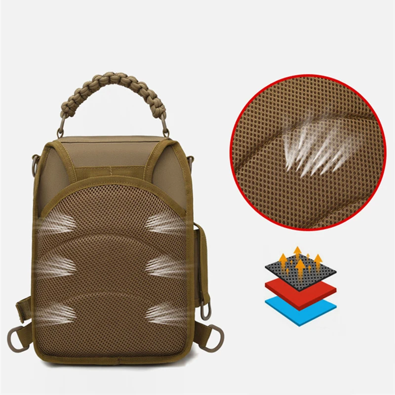 2023 wholesale new fashion outdoor crossbody bag multifunctional sports fishing bag durable nylon backpack for outside hiking