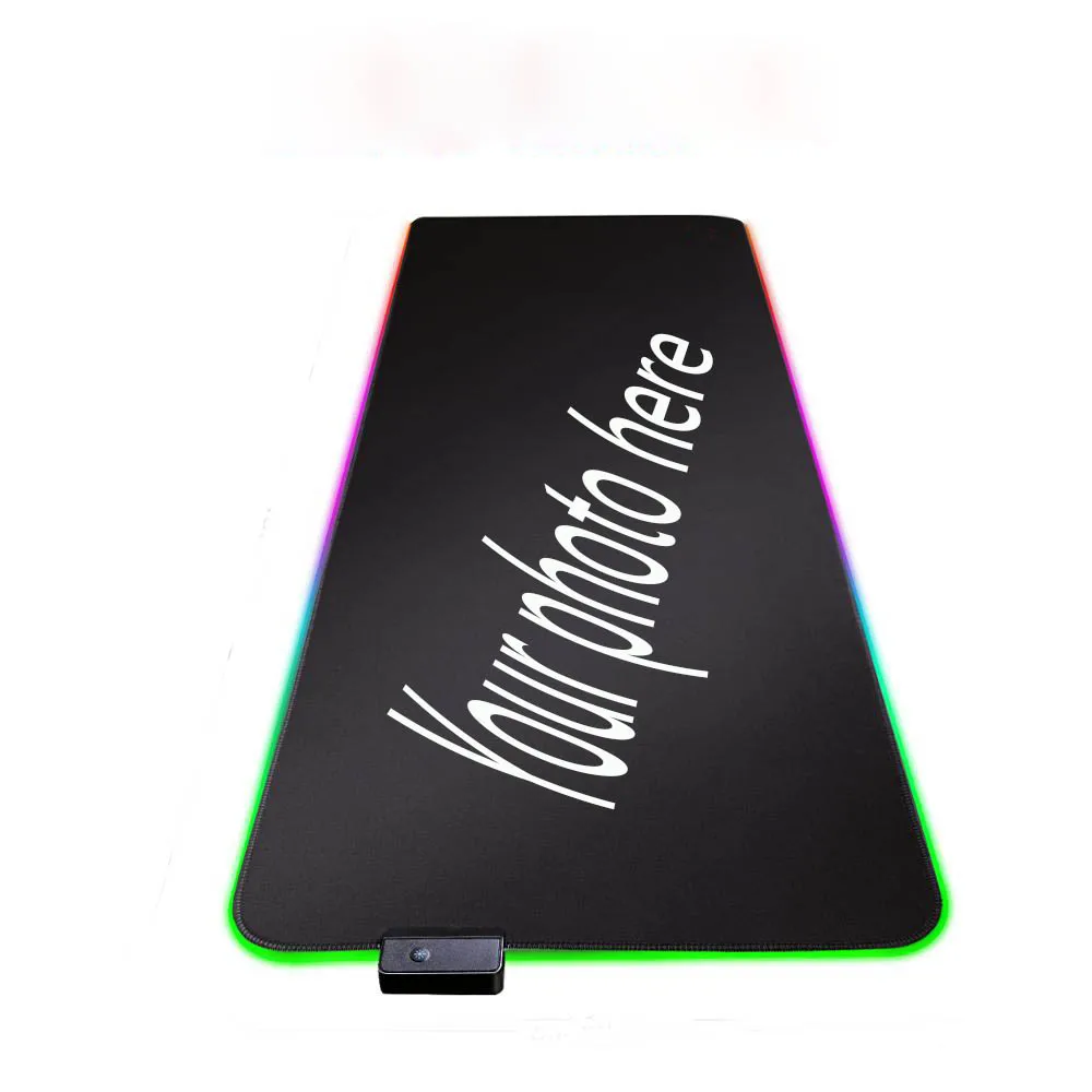 Mairuige OEM 7 видов цветов DIY Игровой Коврик Большой RGB Для Мыши игровые аксессуары коврик для мыши со светодиодной подсветкой USB Проводные пользовательские