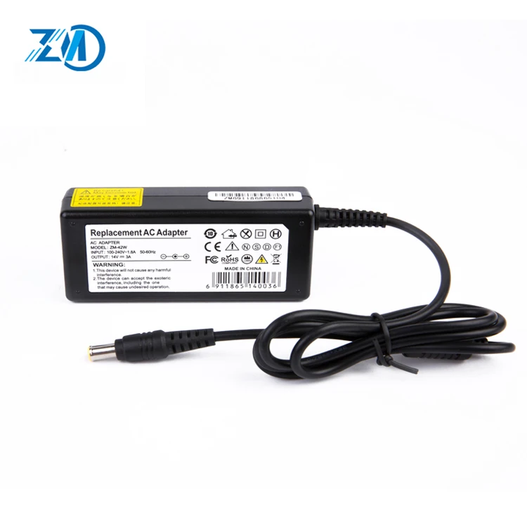 Горячая продажа 14 в 3a ноутбук адаптер питания для samsung