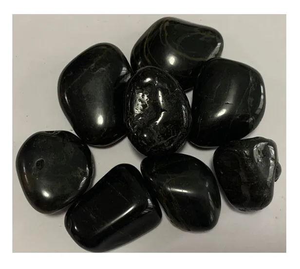 fine quality high polished pebble black color