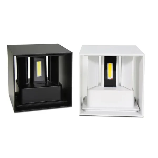 CE Rohs Modern Cube 3000K 6W indoor outdoor wall lamp fixture up down exterior wall mounted led wall light for bedroom corridor