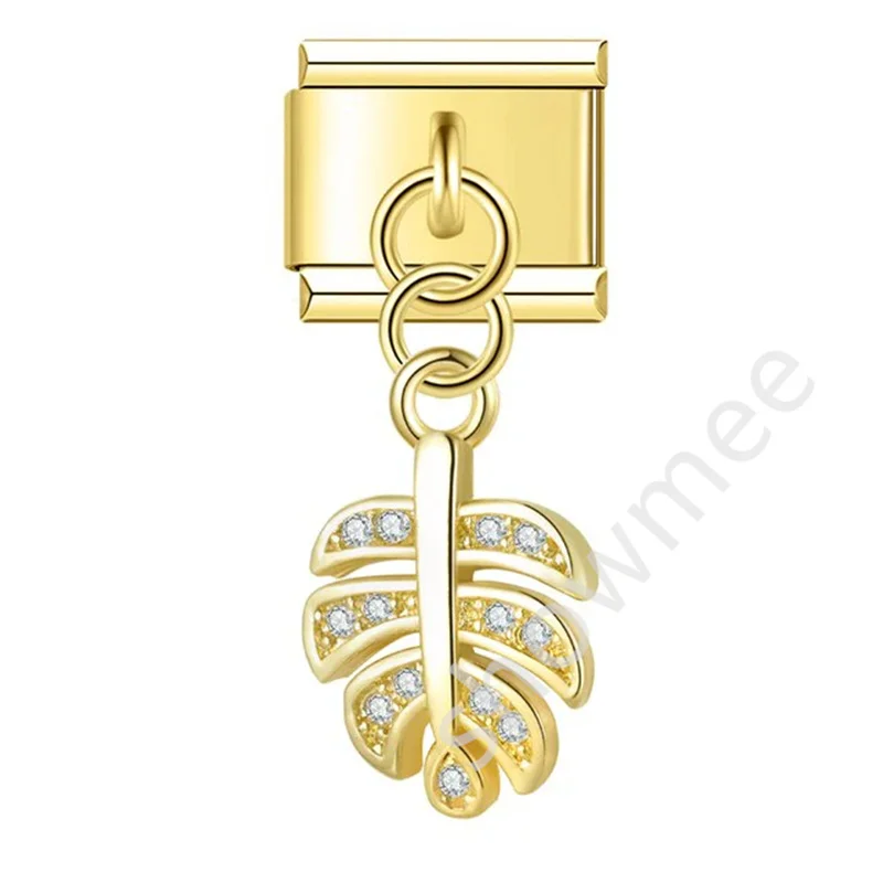 New Product Italian  Charm Stainless Steel   Evil  Music Headset Moon Book EyePendant Italian  Charm Bracelet