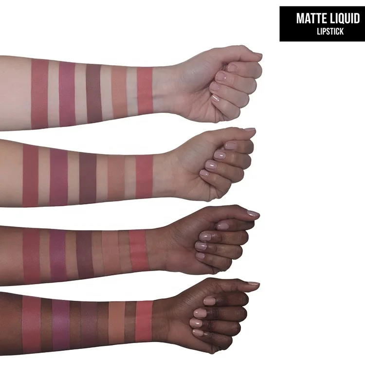 
nude matte lip gloss velvet matte liqud lipstick custom logo waterproof and long lasting 