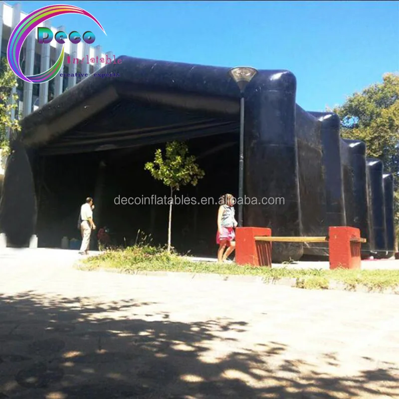 Commercial Black Portable LED disco lighting mobile night club advertising inflatables tent Inflatable Cube Party Tent inflatable nightclub