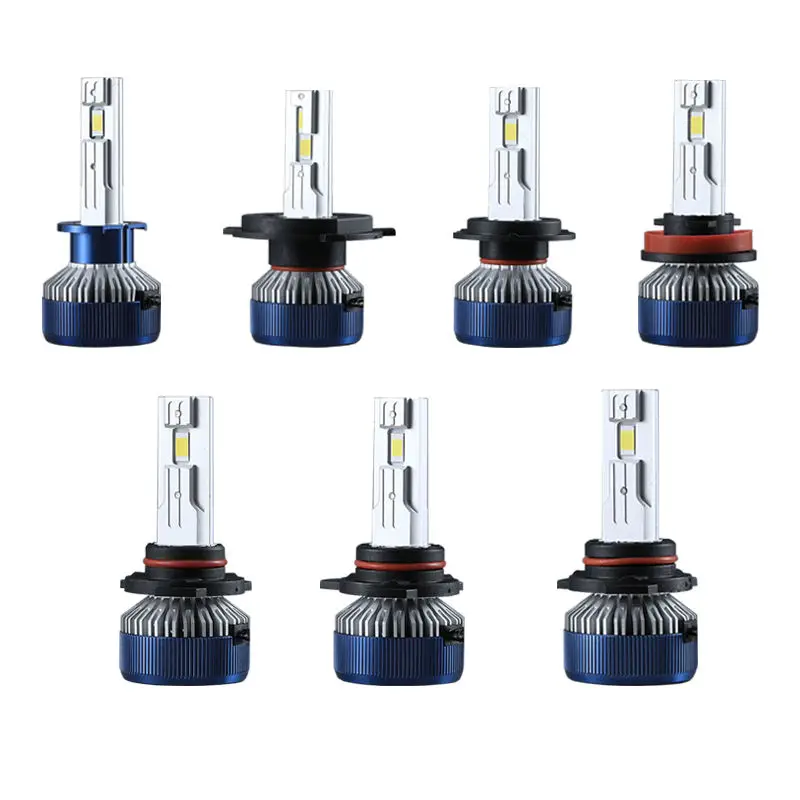 Auto lighting system h7 h11 h4 led headlights bulb 9006 9012 bus headlamp led lighting 4 sides for vehicle cars led head lights