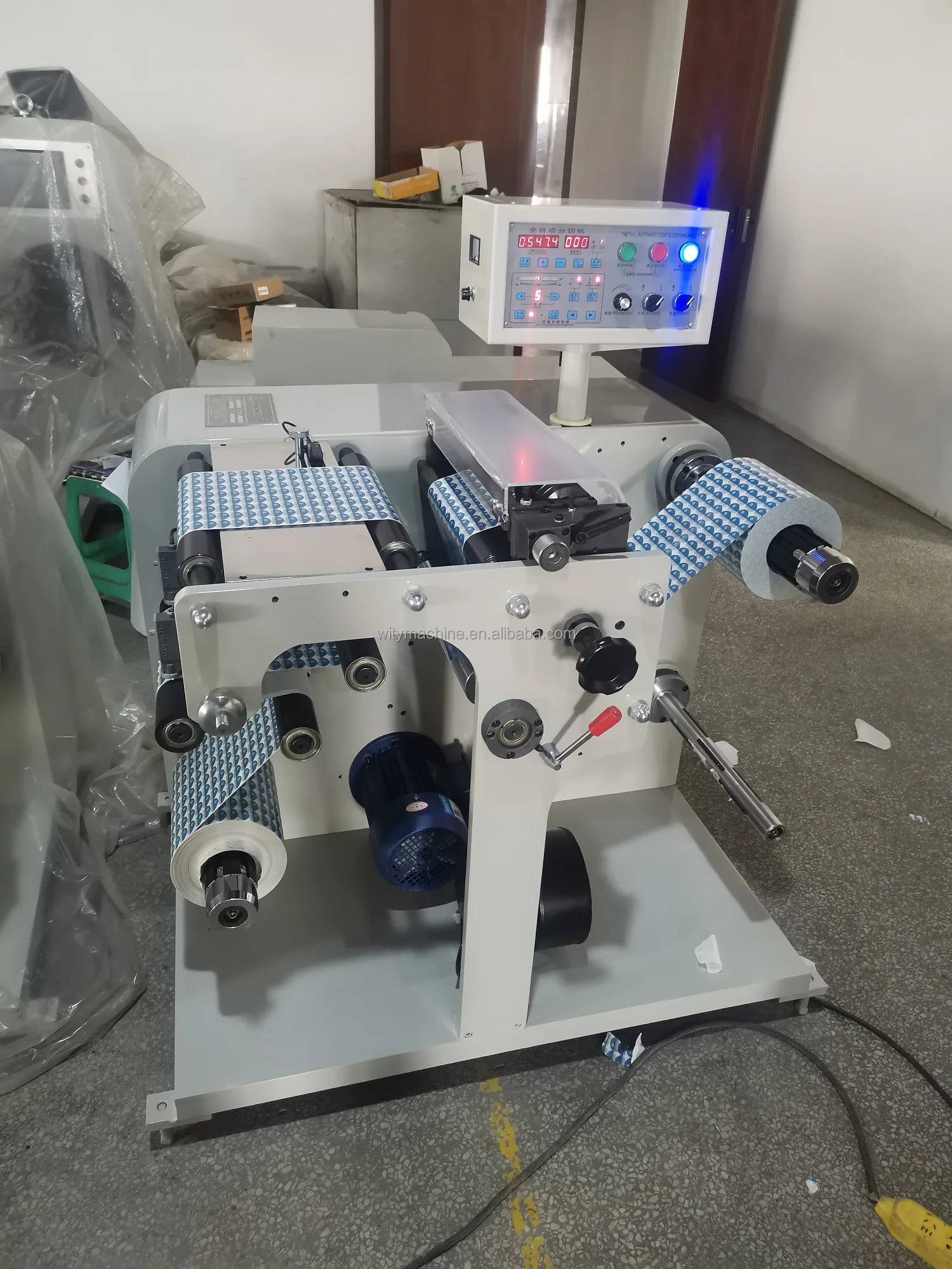 Adhesive Label Paper Slitting and Rewinding Machine for Flexo Labels