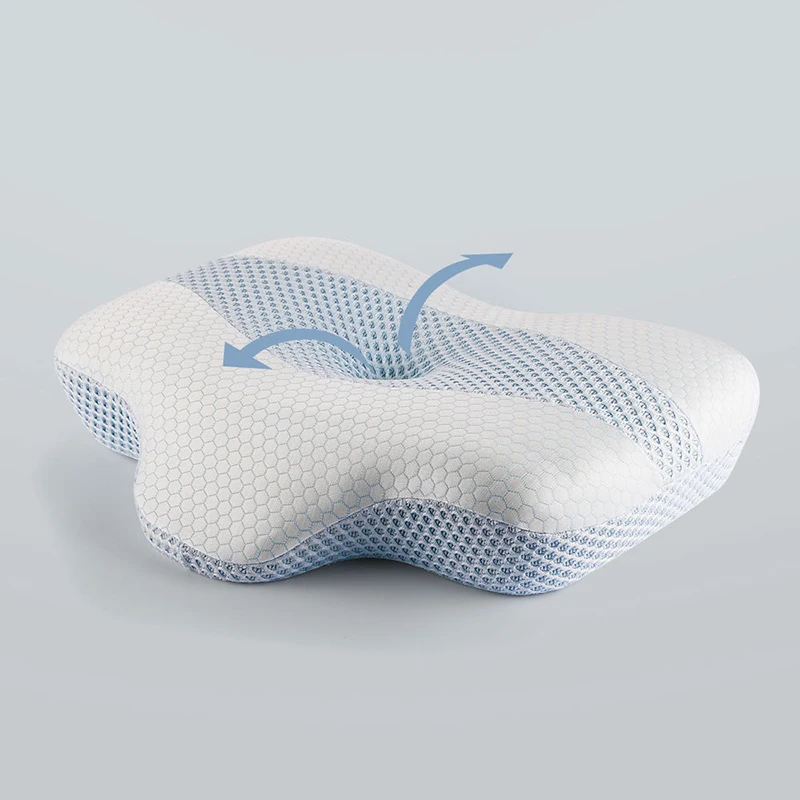 Бамбуковая вакуумная упаковка, фирменная марка, защита от храпа, пена с эффектом памяти, изогнутое постельное белье, контурная подушка для подголовника отеля