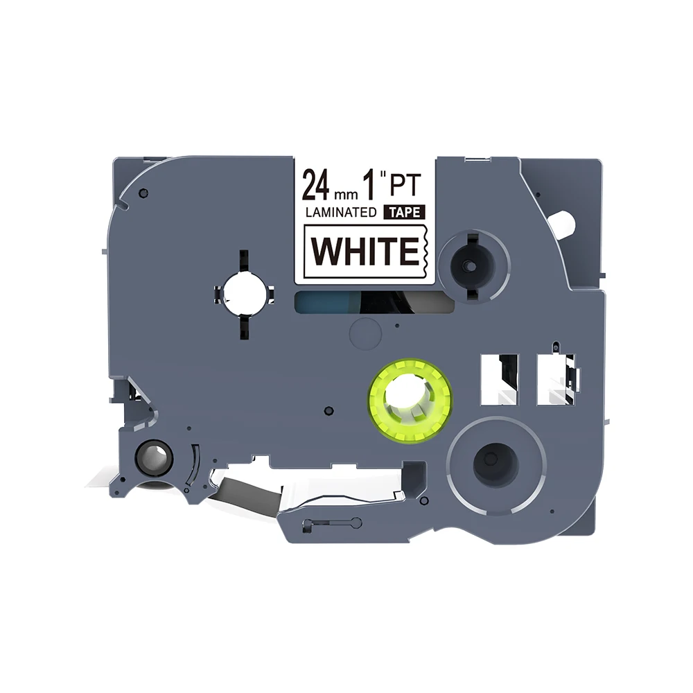 100%C Compatible TZ TZe251 Black on White Label Tape (24mm X 8m) for Brother P-Touch Serial Printing Machines