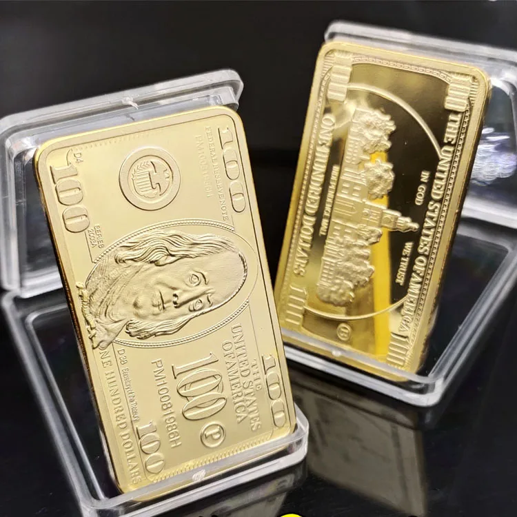 Hot-selling Tungsten gold plated gold bars 24k gold bar