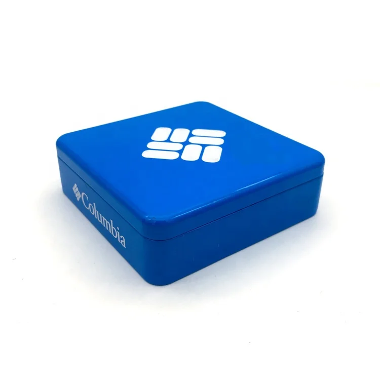 square metal tin box for wallet