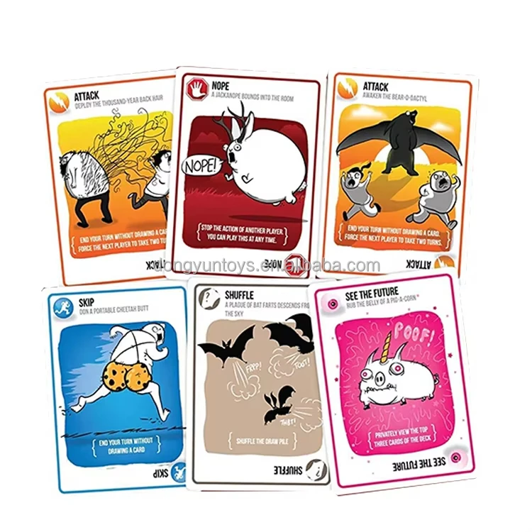 Hilarious Game for Family Night paper card board games exploring cat Funny party games for kids and adults