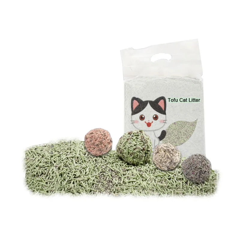 pet shop products wholesale automatic tray use natural tofu cat litter / arena para gatos