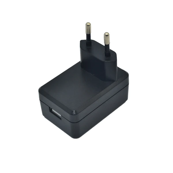 5W 6W 5V 0.5A 5V 1A 5V 1.2A EN62368 IEC62368 Approved  CE GS TUV CB ROHS horizontal VDE Plug EU-type USB wall charger adapter