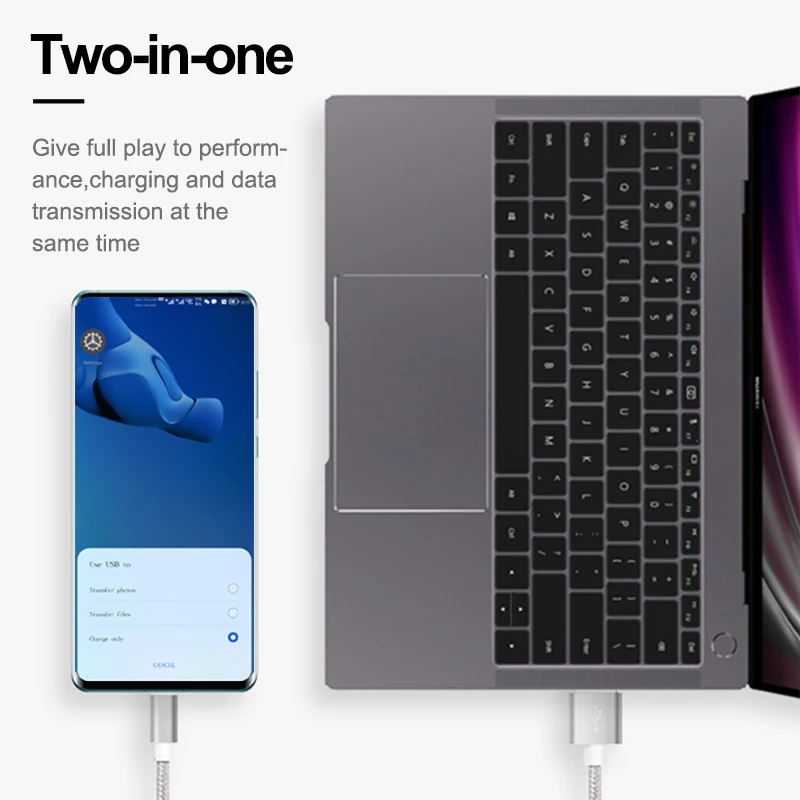 Quick Charge Usb Cable 3ft 6ft 10ft Nylon Braided Type C Data Cable for Samsung original