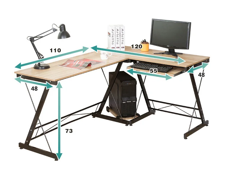 Simple computer desk, economical home desk, simple corner computer desk