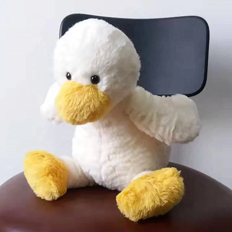 30cm Cute baby kids gifts farm yard plush duck lifelike stuffed animal small yellow soft toy duck doll