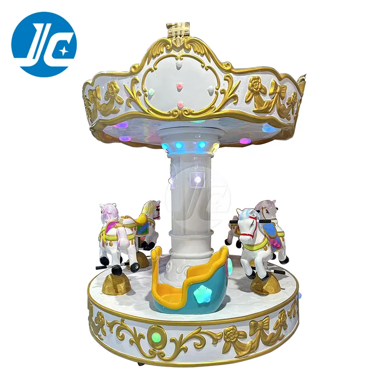 Coin-operated Colored Lights Fairground Merry Go Round Carousel for Sale