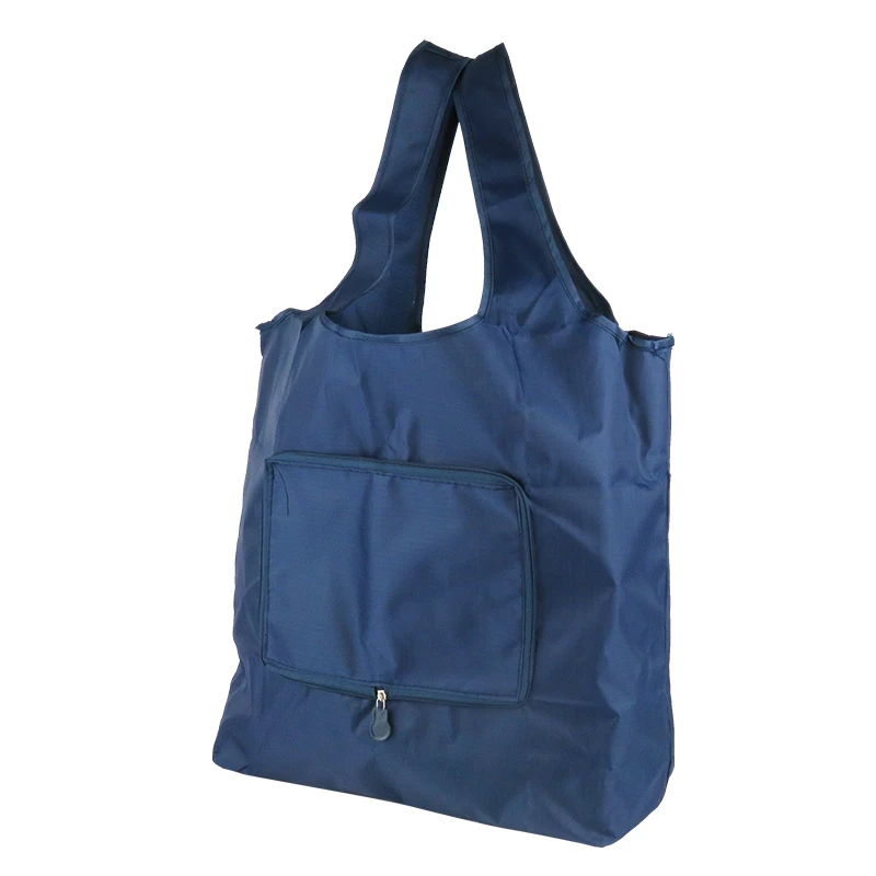 Supermarket Large Capacity Portable Reusable Bags Eco Shopping With Zip Pocket