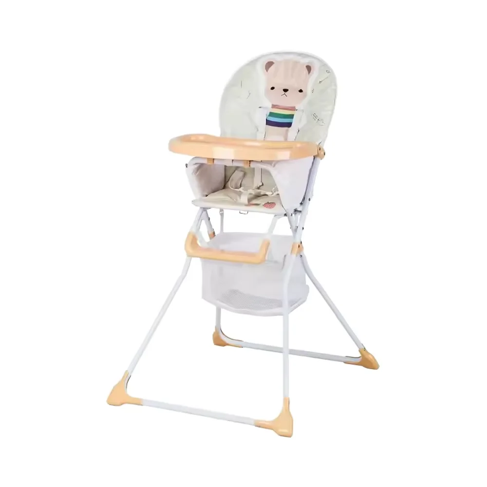 Convenient & Practical Foldable And Customized  Baby Feeding Chair with Large Front Tray For Feeding Baby