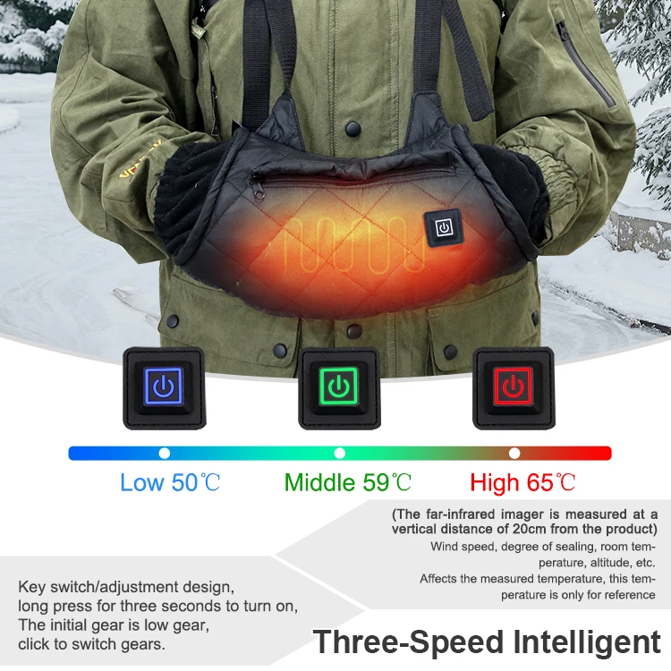 High Quality Portable Winter Warm Rechargeable electric Heated Pocket Hand Warmer Muff
