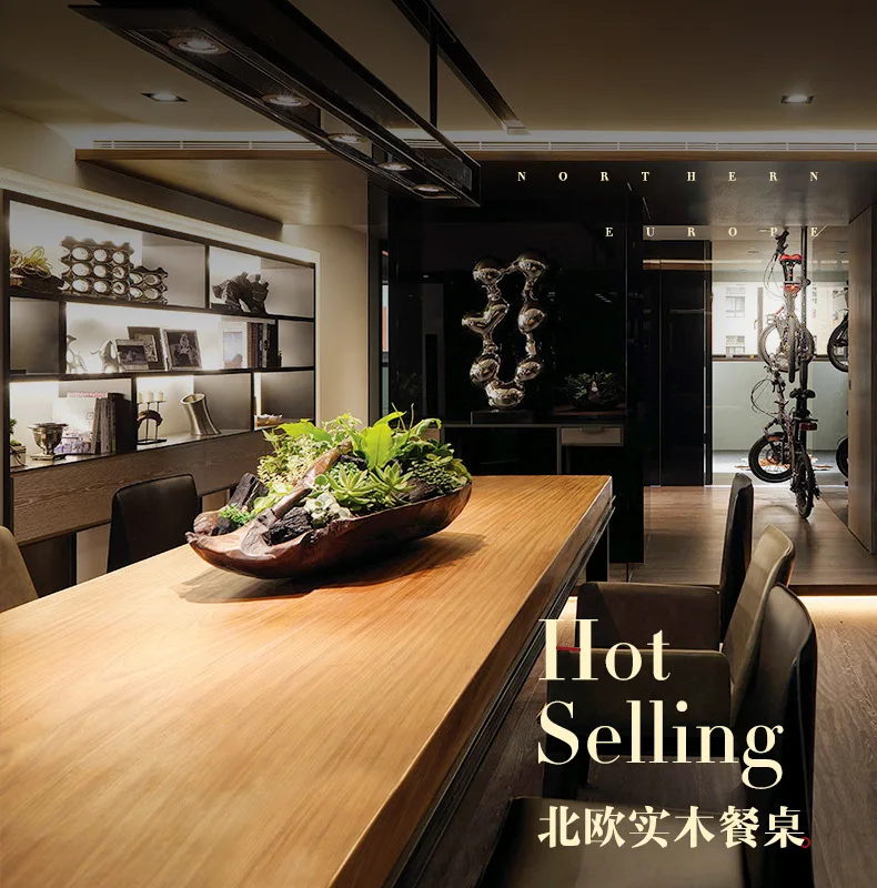 Antique Solid Wood table dining table with chair