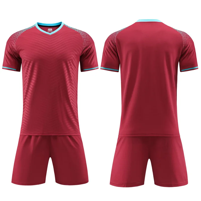 Sublimated printing Custom Logo Quick Dry Yellow Color Jersey shirts Set Football Sport Wears Football Jersey Soccer Uniforms