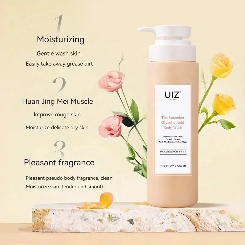 Private Label Deep Lightening Exfoliating Moisturizing Bath Skin Care Perfume Body Wash Set Best Brightening Shower Gels Set