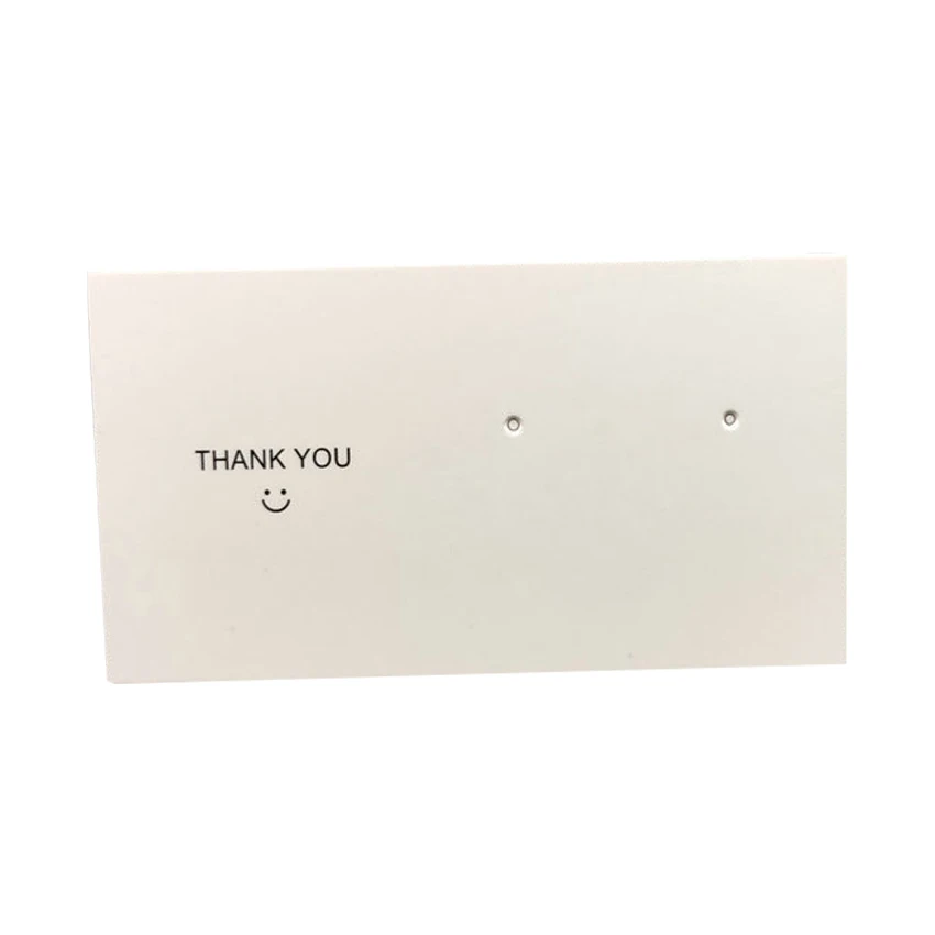 Custom Printed Fashion Logo Printing Necklace Earring Display Cards For Studs